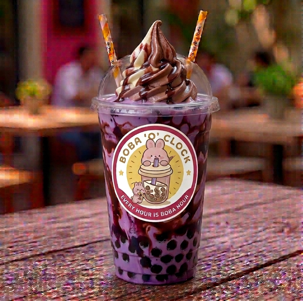 Blueberry Chocolate Sundae