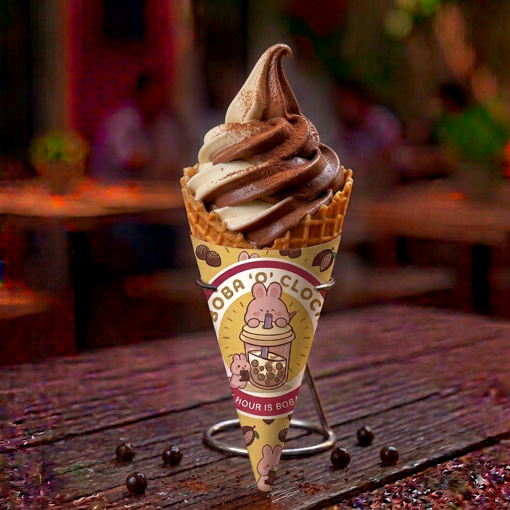 Mix Choco Vanilla Ice Cream